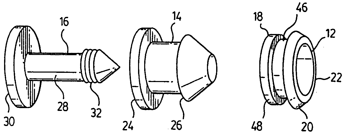 Fastener for attaching panels to a vehicle