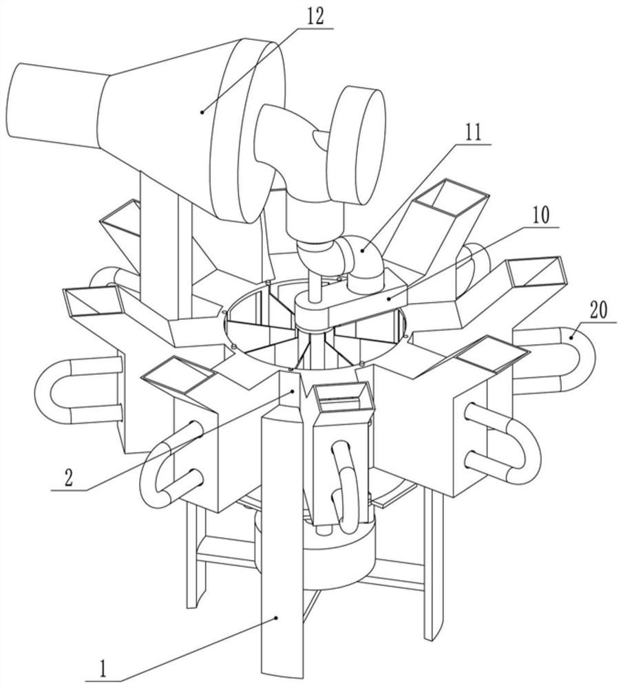 Efficient cotton blending machine