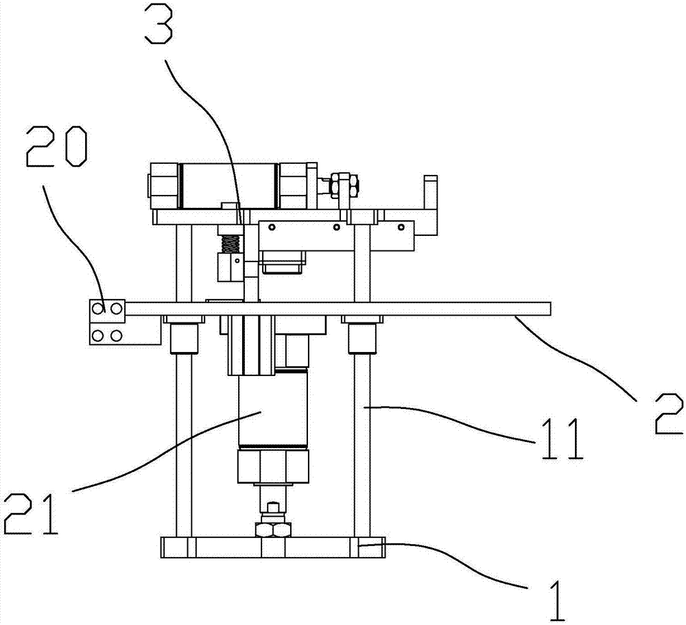 Single-side opening device for annular film strip