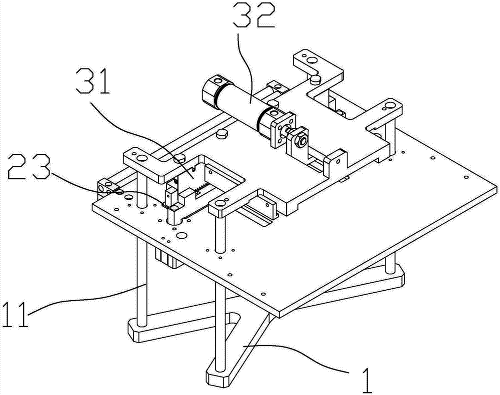 Single-side opening device for annular film strip