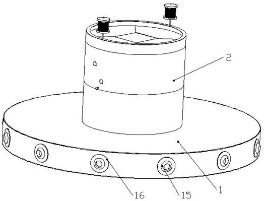 Large-space intelligent variable air supply island device