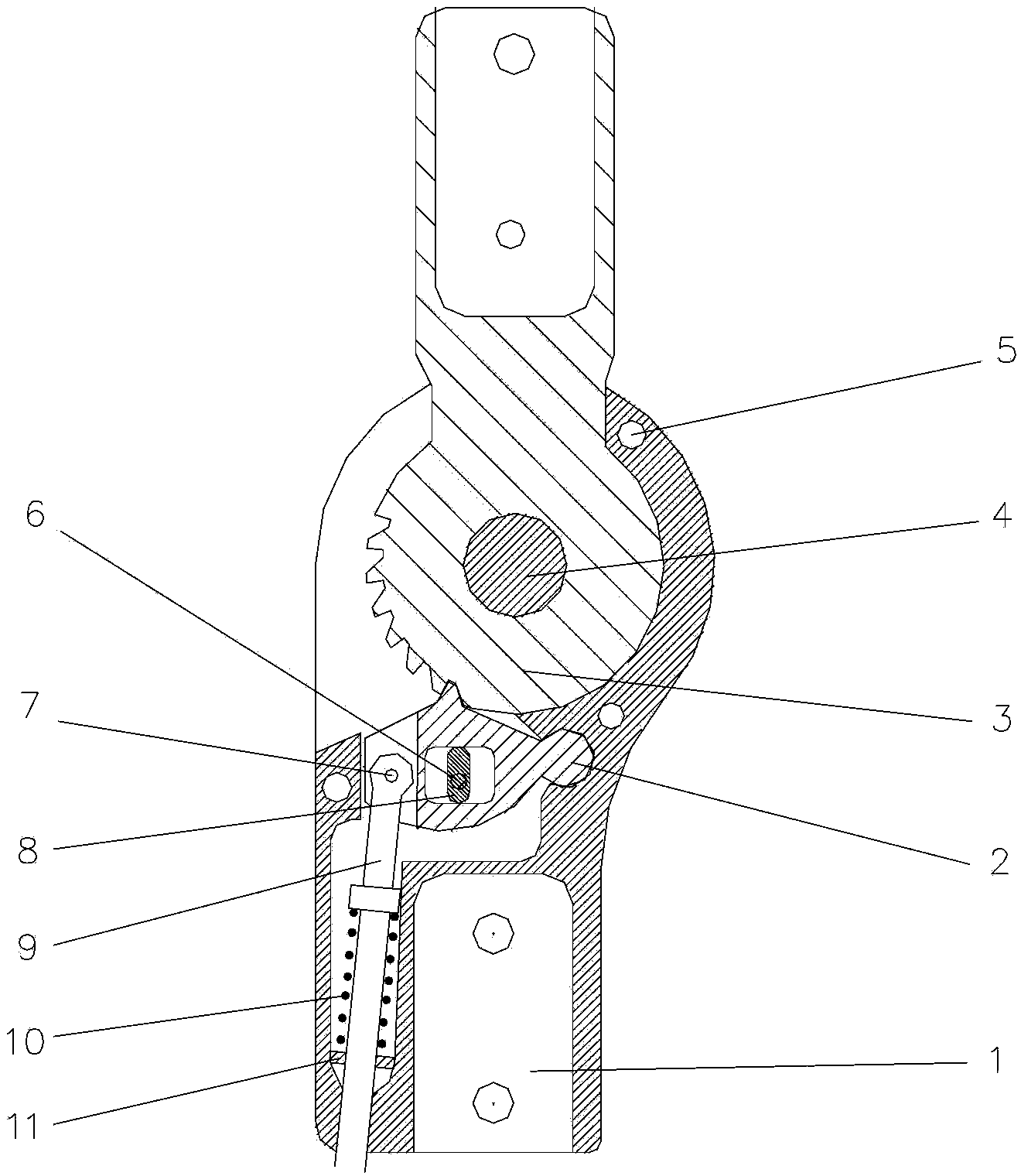 Knee-joint hinge of standing period control orthosis