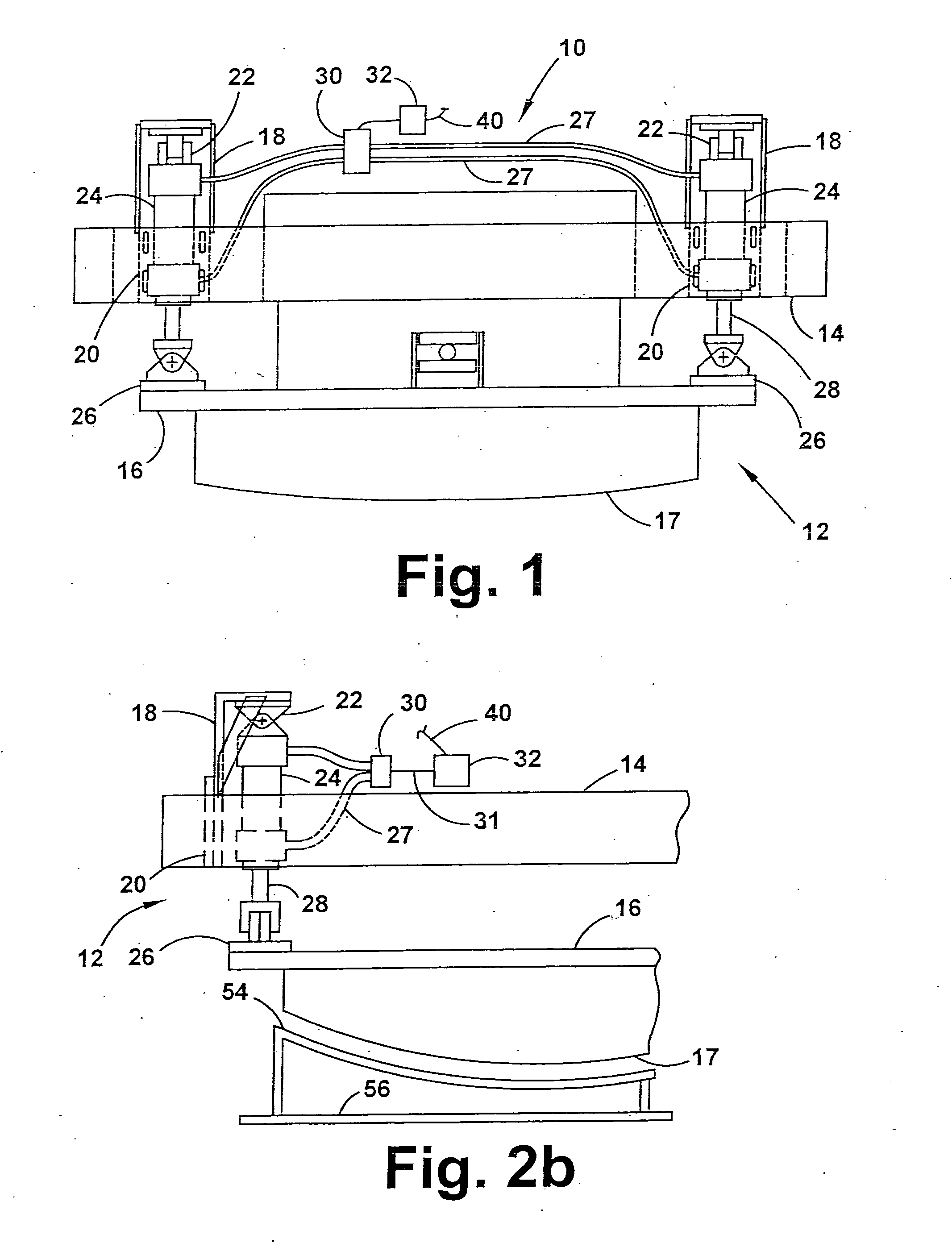 Hood tilt mechanism for curved glass processing