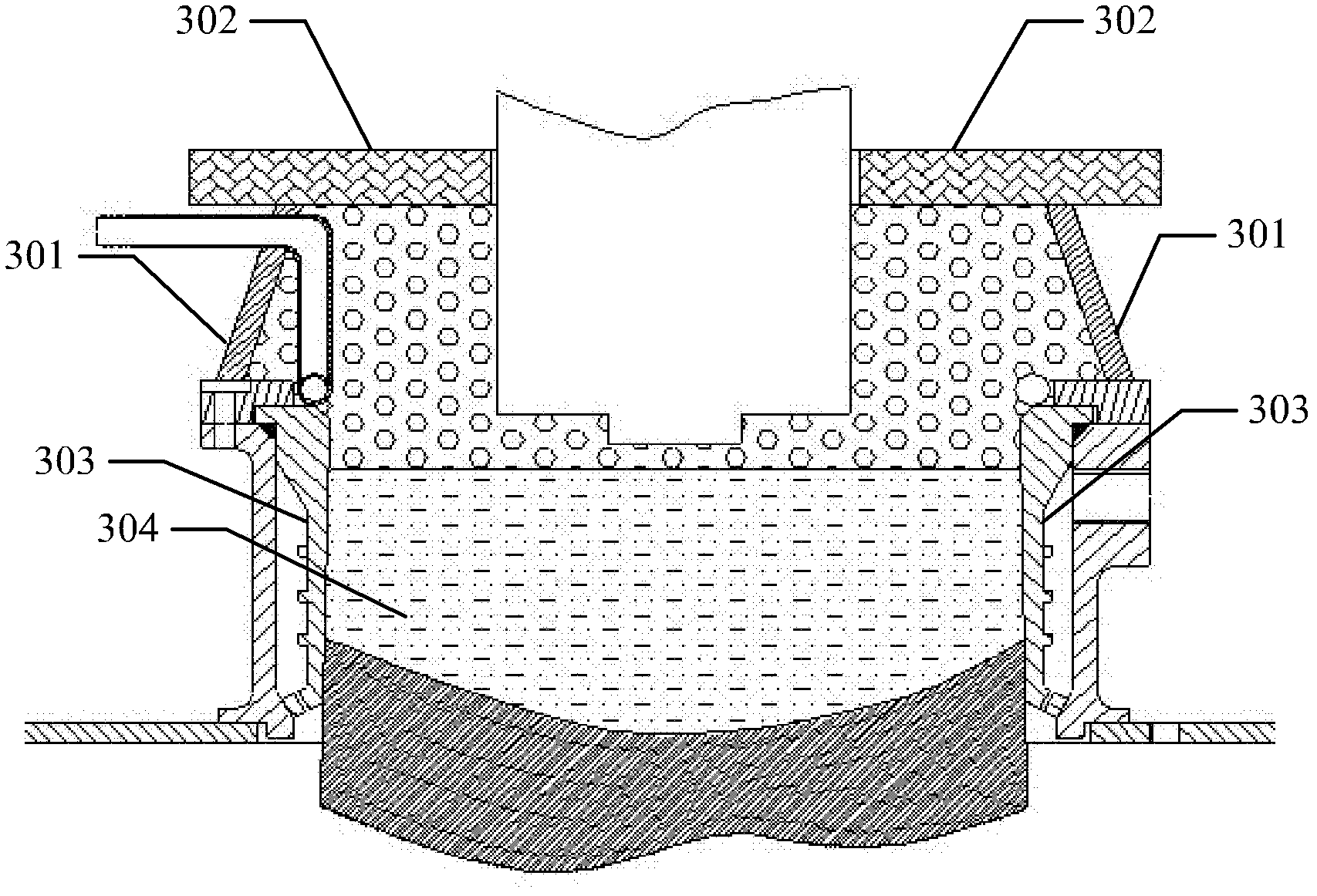 A melt protection device and method