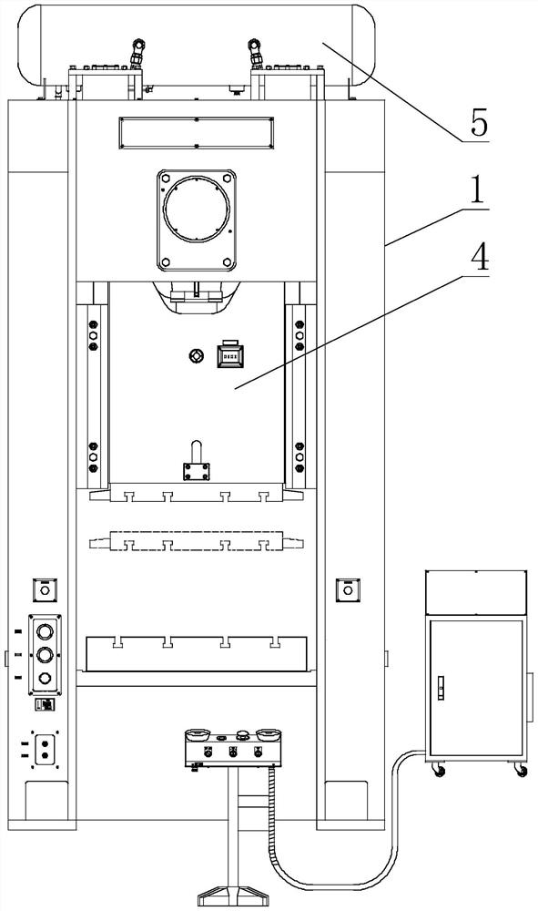 Transmission mechanism of closed type single-point press