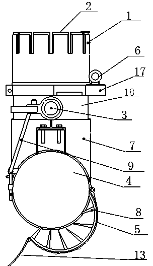 Electric handheld comprehensive storage type apple picking machine