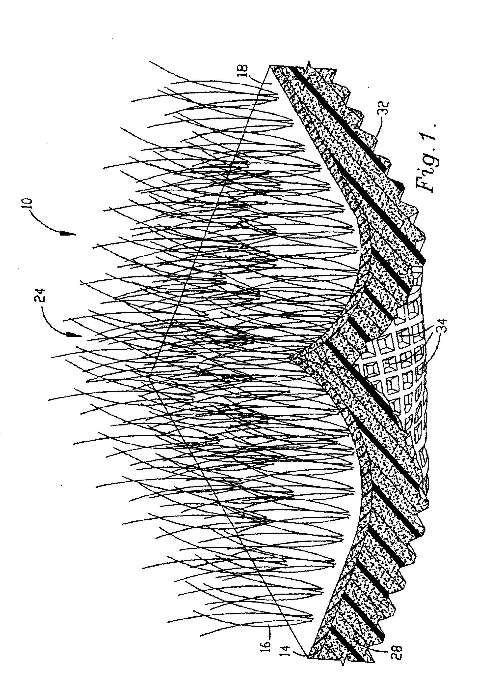 Tufted surface covering and method