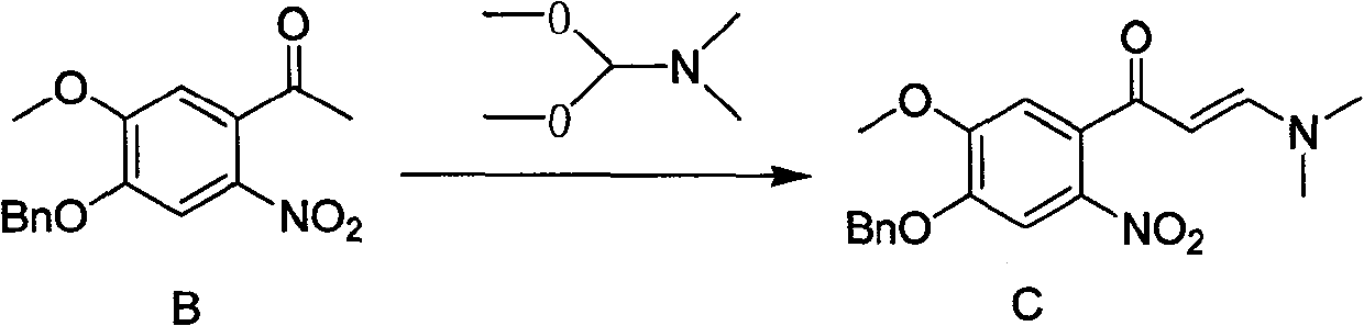 Synthesis method of 7- benzyloxy-6-methoxyl-4-hydroxyquinoline