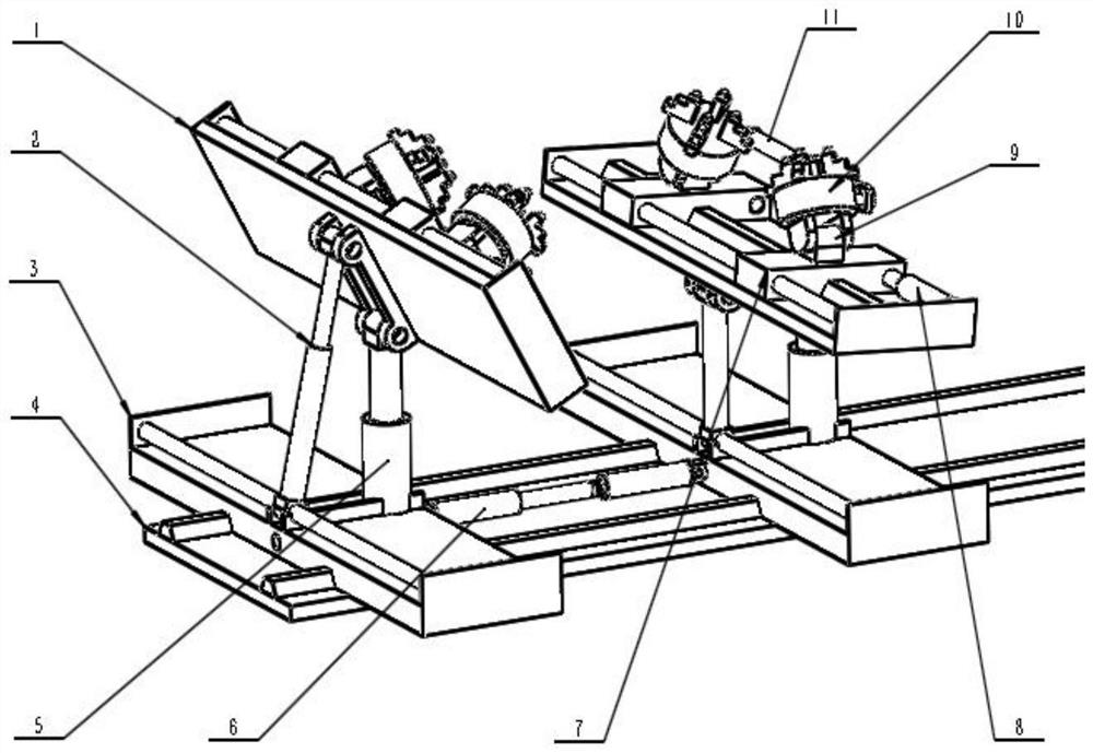 Steel structure tool for adjusting posture of through opening