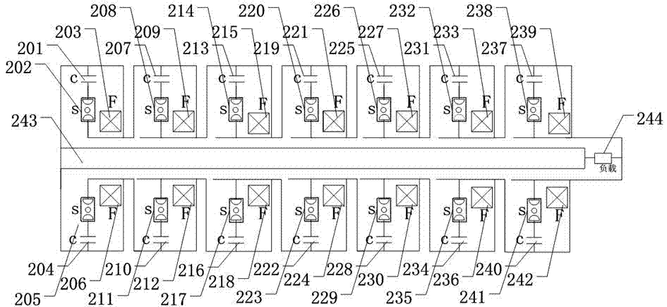 Capacitive voltage division type self-triggering linear transformer driver