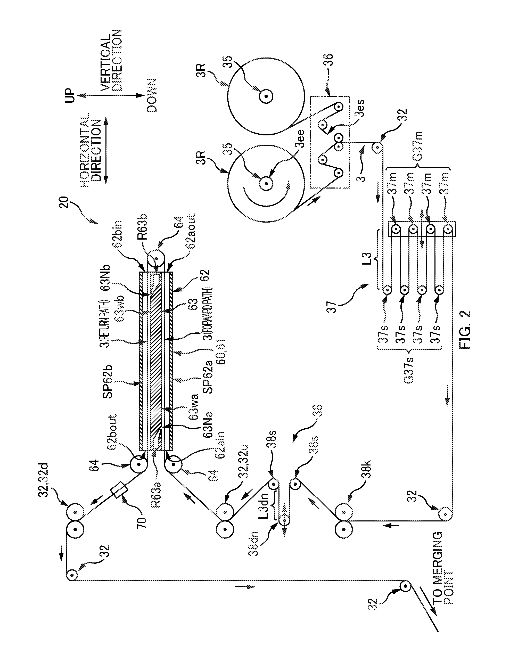 Bulkiness recovery apparatus and bulkiness recovery method for nonwoven fabric