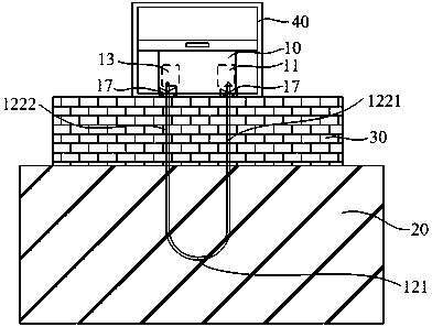 Ground cooling air conditioner system and installation method thereof