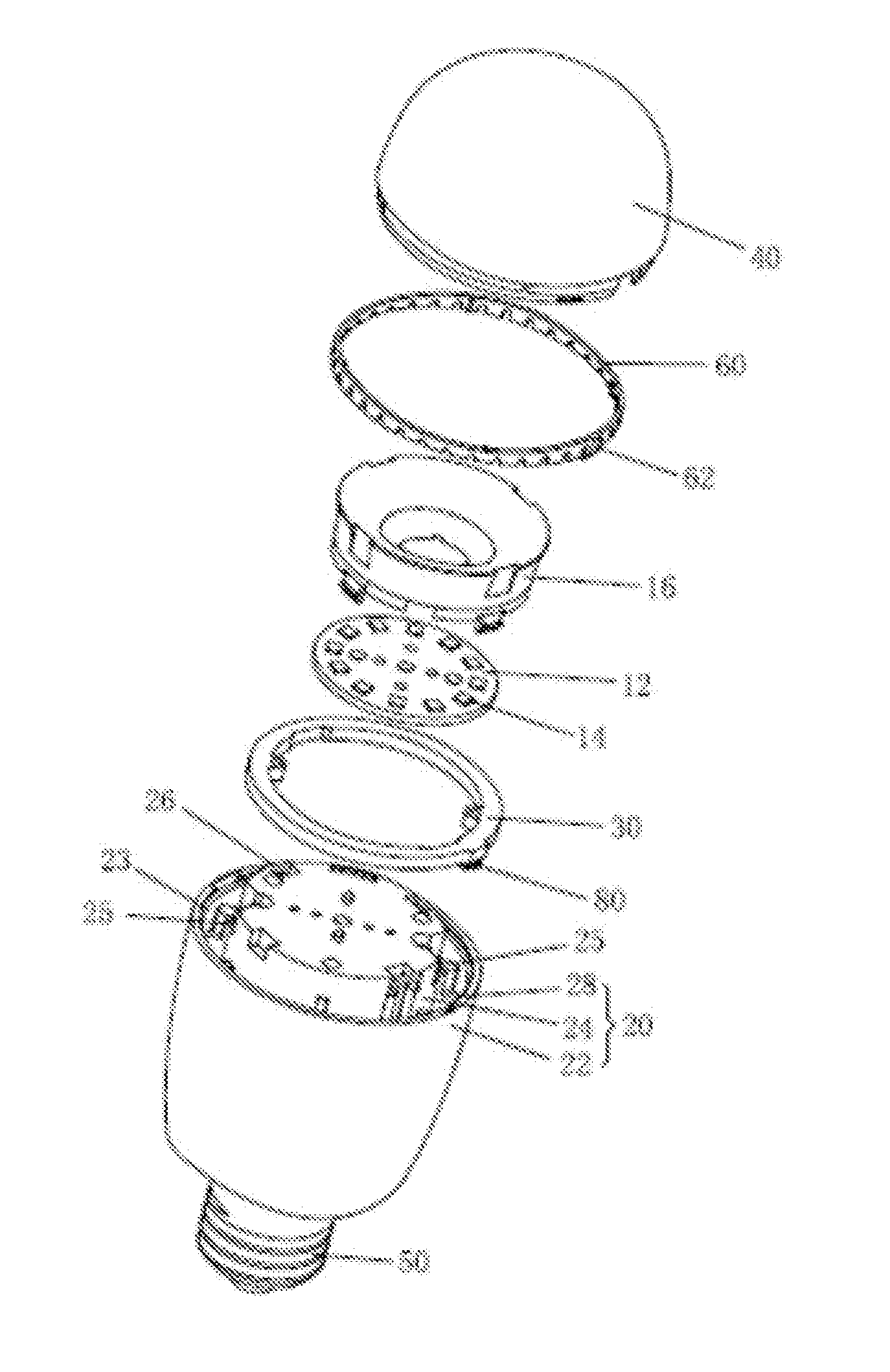 LED lighting device and system, and antenna arrangement method