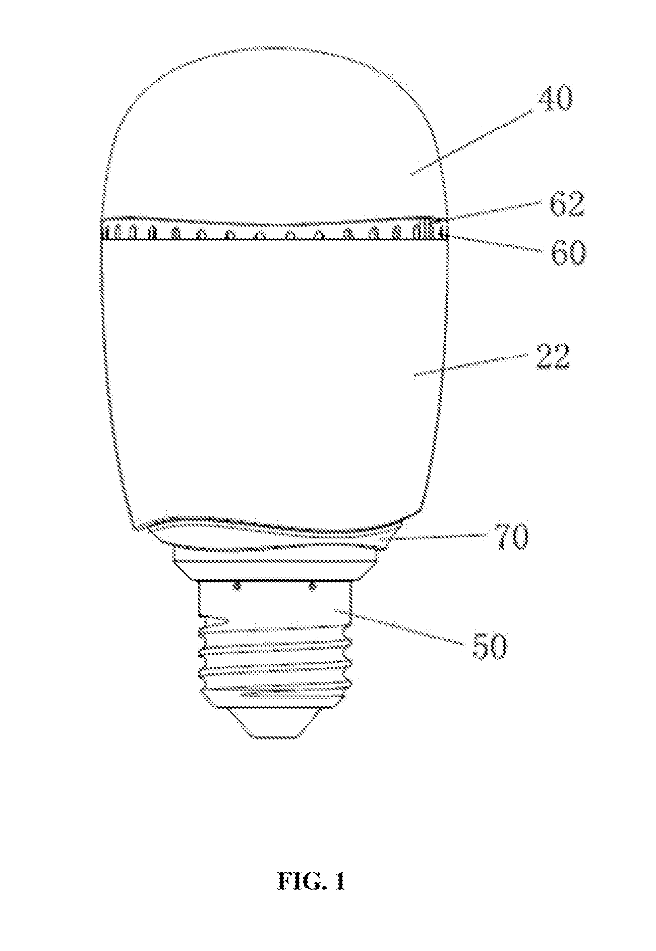 LED lighting device and system, and antenna arrangement method