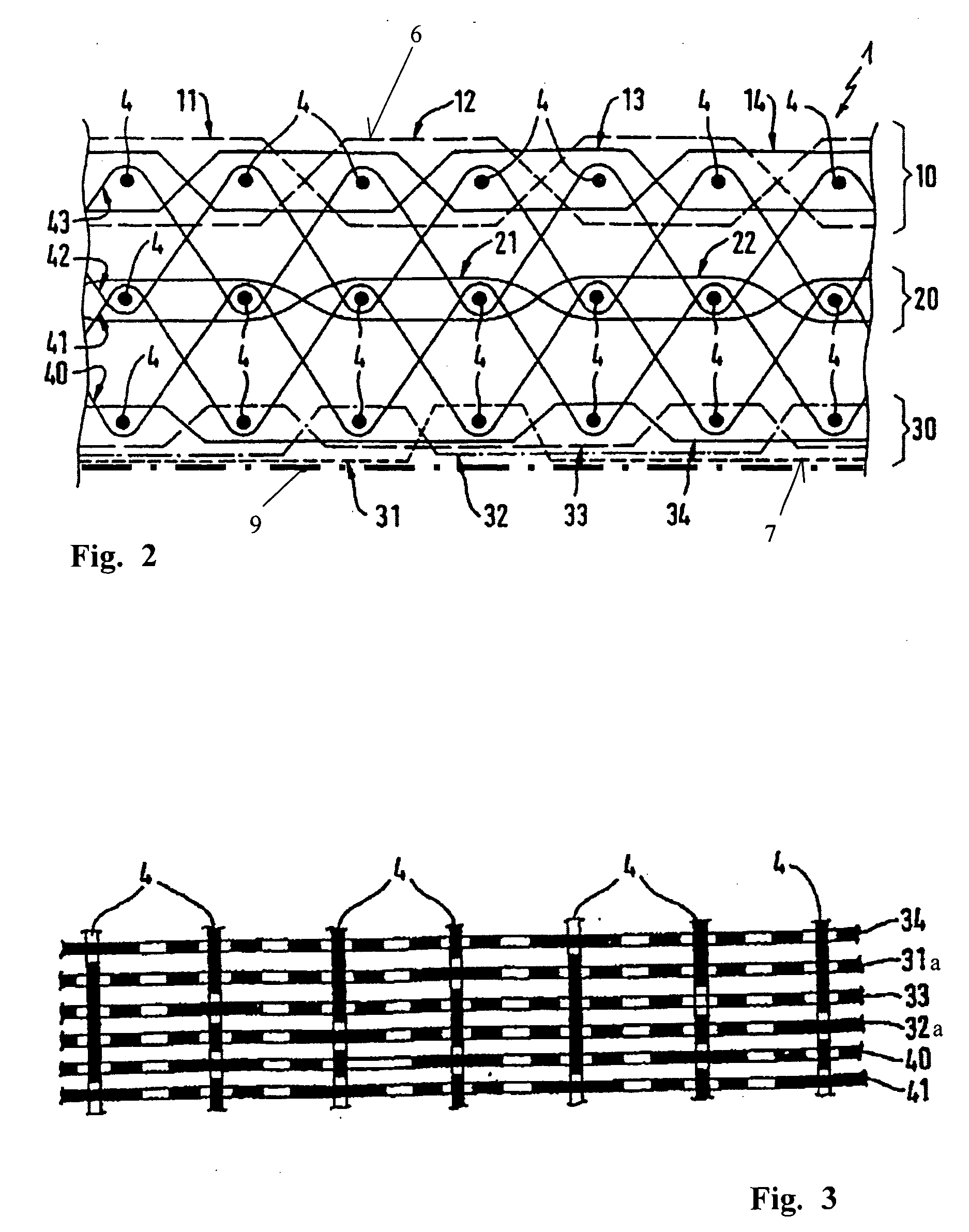 Belt for a corrugator machine having a friction coefficiet reduced driven side