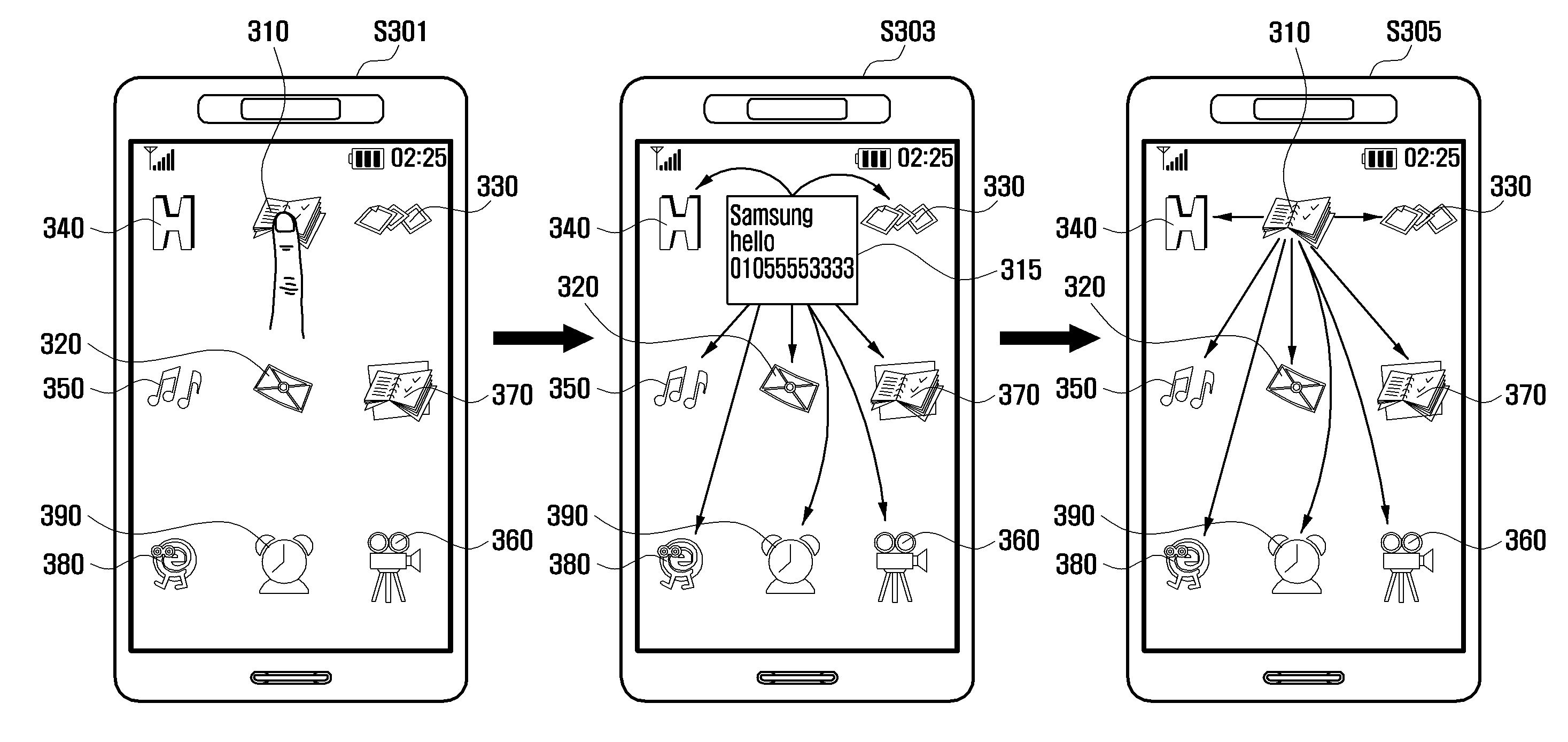 Function executing method and apparatus for mobile terminal