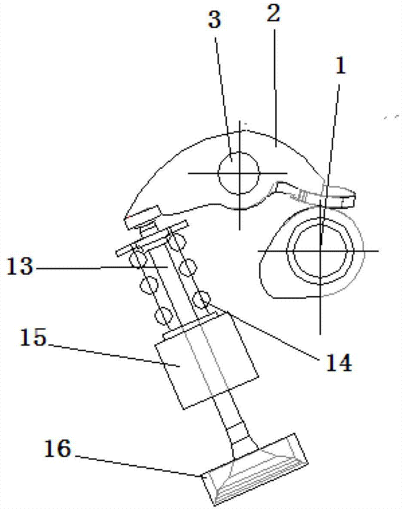 Swinging arm mechanism controlled by using double cams