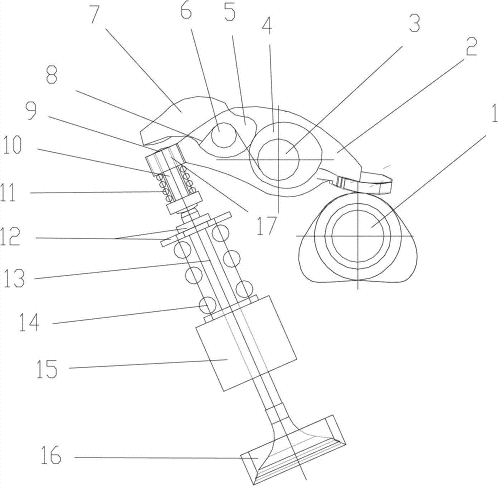 Swinging arm mechanism controlled by using double cams