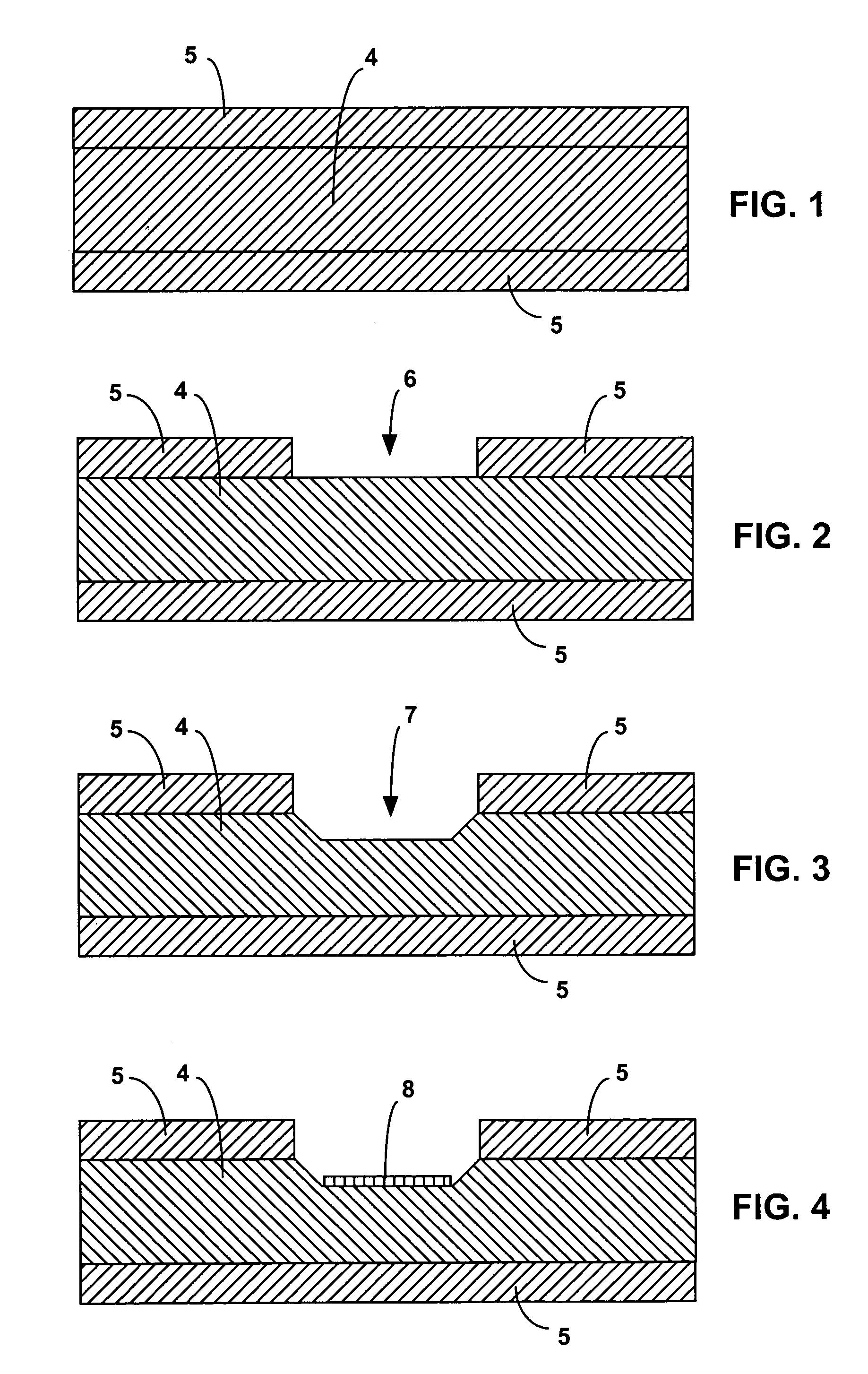 Process for fabricating monolithic membrane substrate structures with well-controlled air gaps