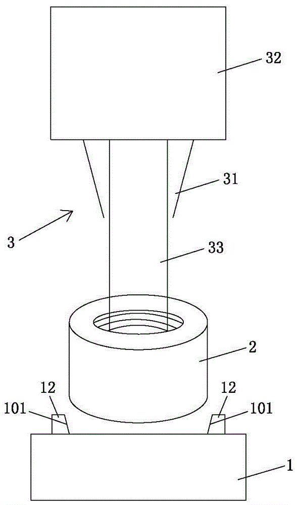 A kind of welding method of amorphous alloy and nut