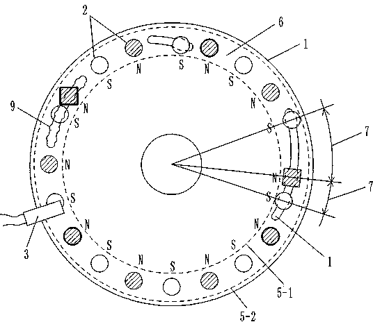 Moped provided with sensor with adjustable positions and magnetic fluxes of magnetic blocks on keyboard