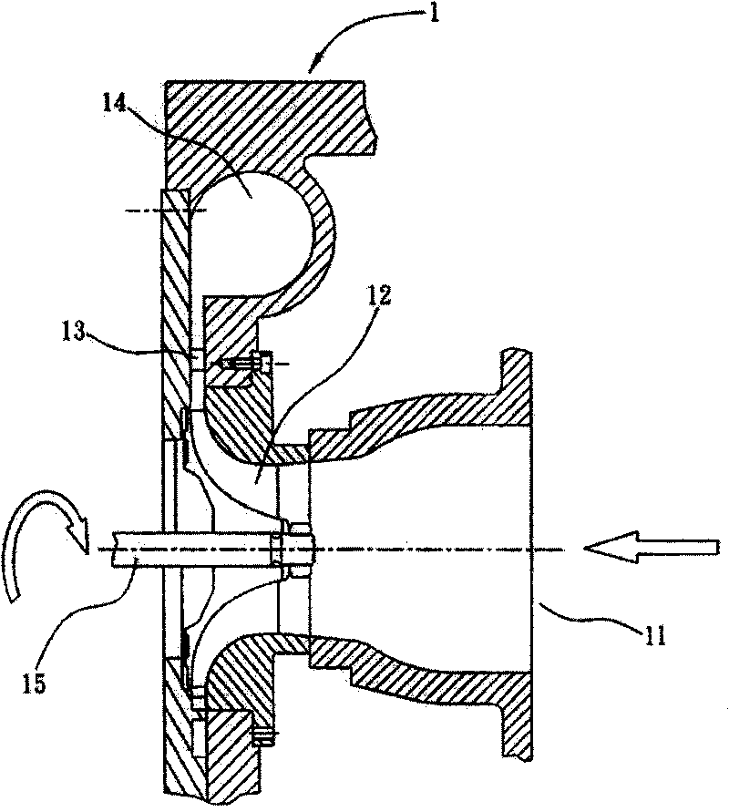 Centrifugal pressurizing propeller structure