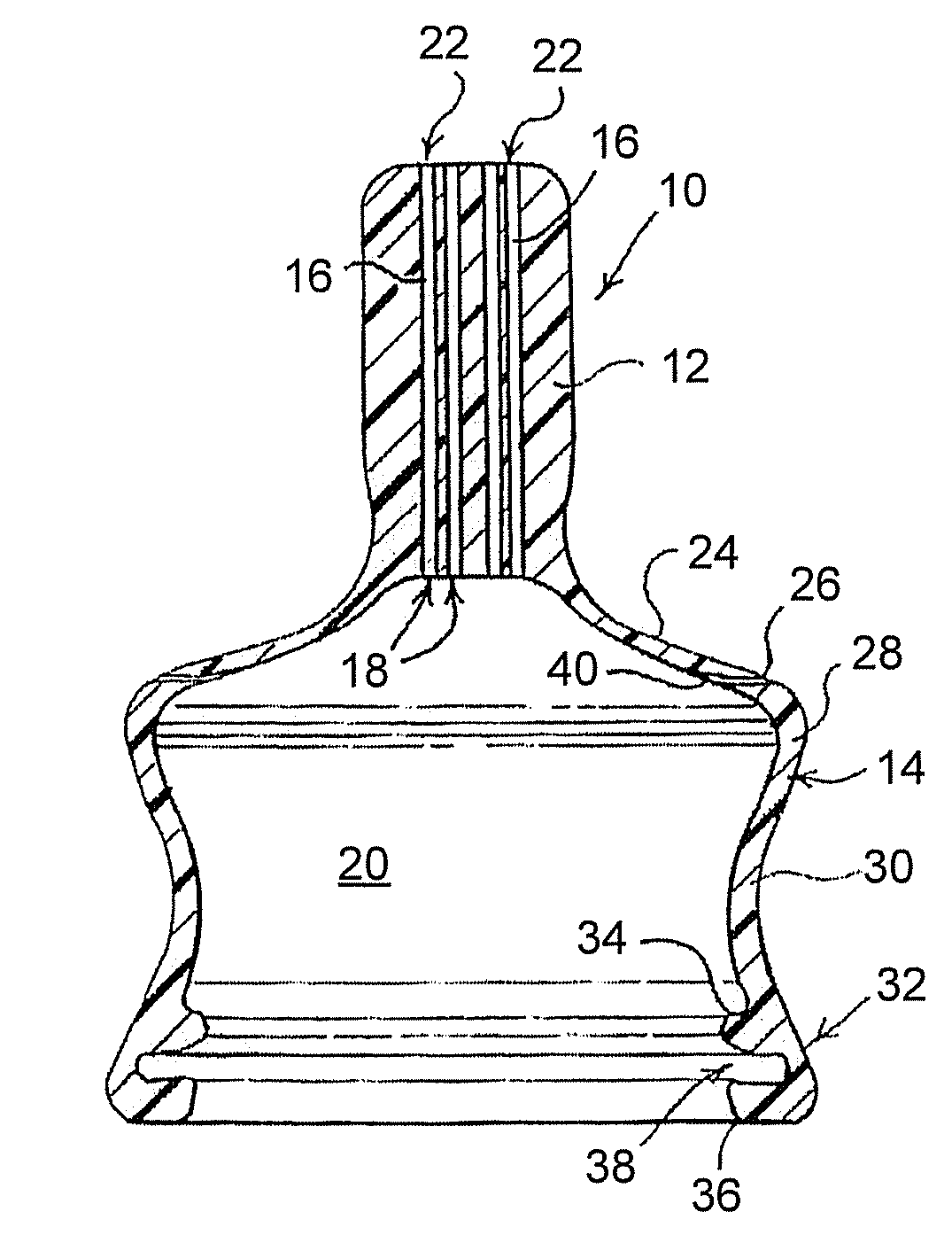 Artificial feeding nipple tip with variable flow construction
