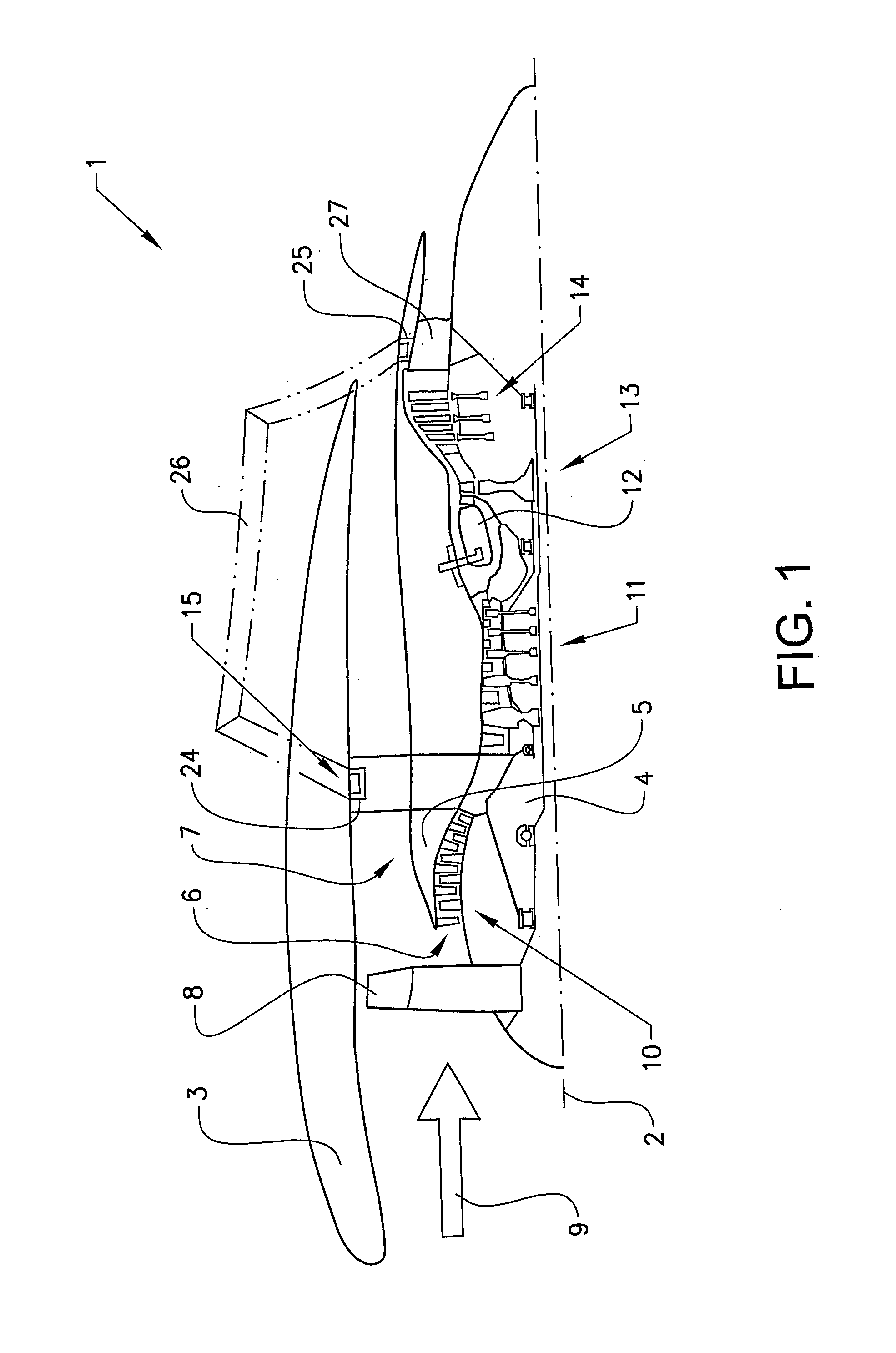 Strut and a gas turbine structure comprising the strut