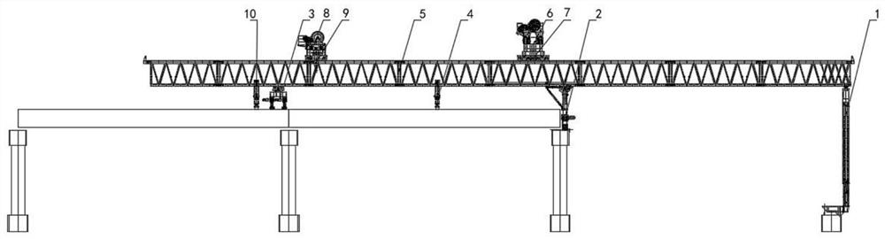 Integrated bridge girder erection machine for prefabricated bridge pier-beamand construction method thereof