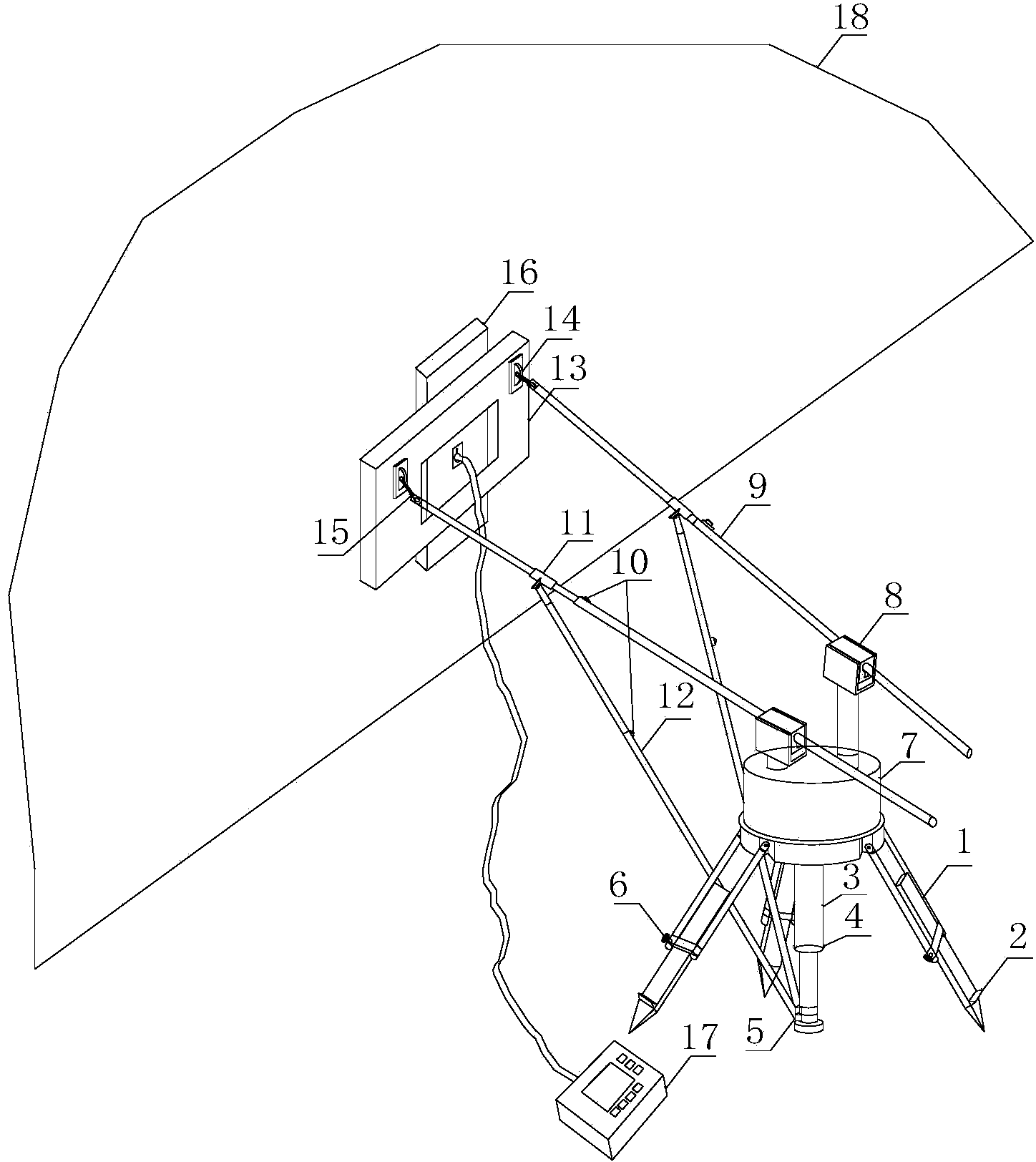 geological-radar-antenna-equipment-moving-and-testing-device-during