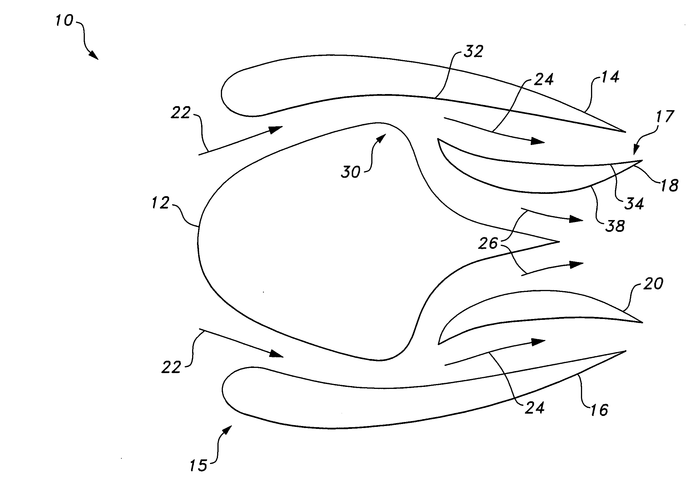 System for inertial particles separation