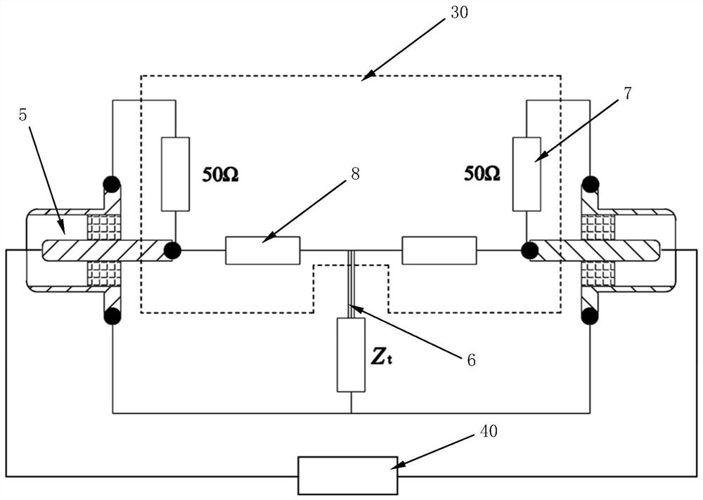 A radio frequency lap impedance measuring device and its manufacturing and measuring method