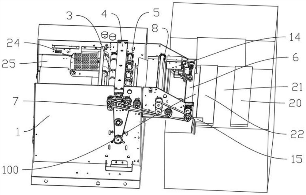 Creasing machine and creasing and cementing machine