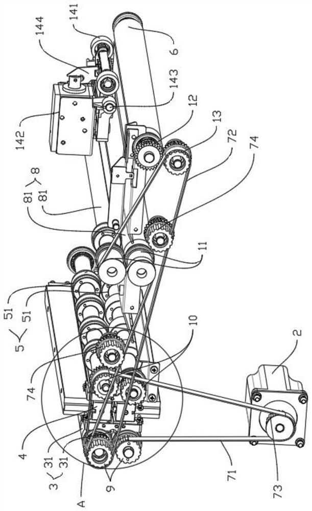 Creasing machine and creasing and cementing machine