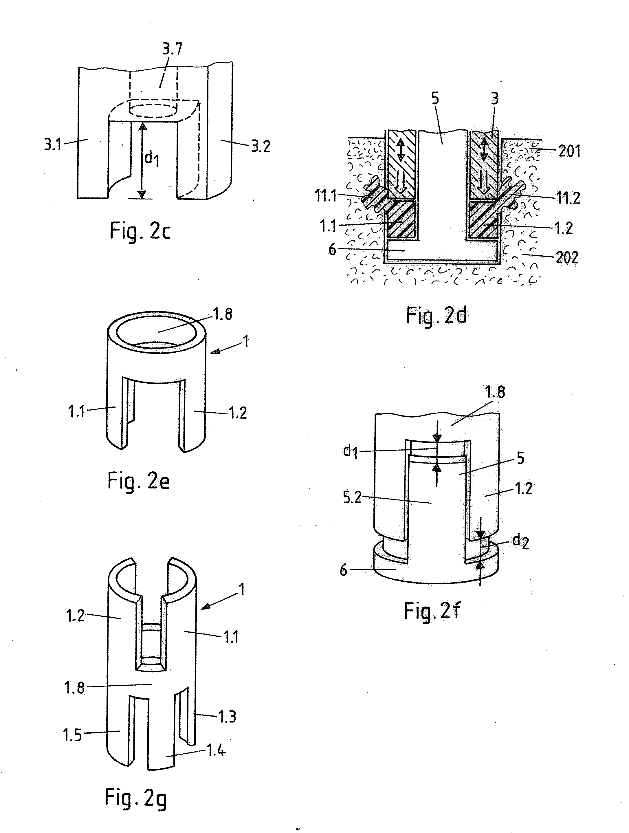 Method and device for reinforcing and/or lining material
