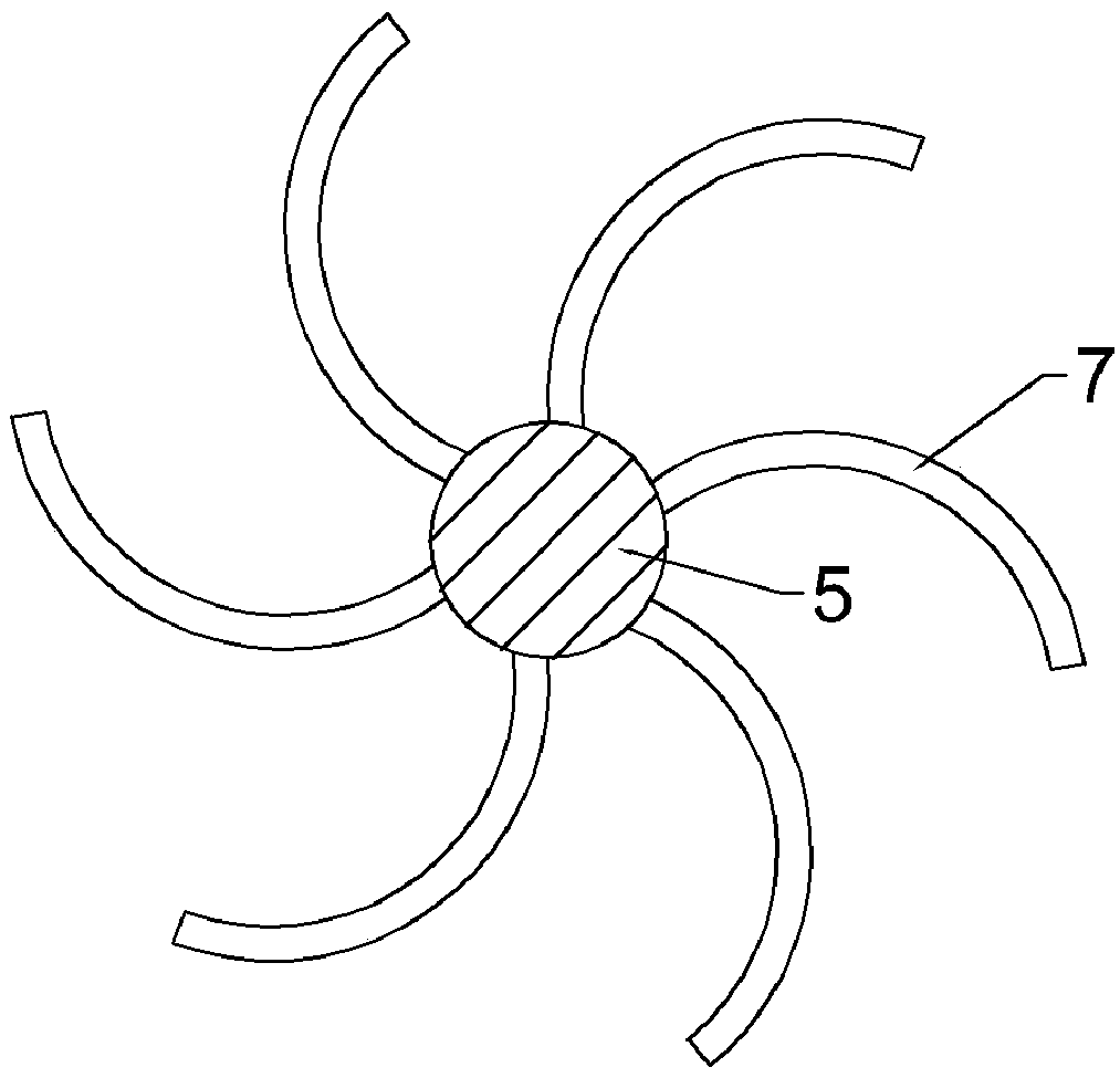 Coating processing device based on rotating grinding dispersion principle