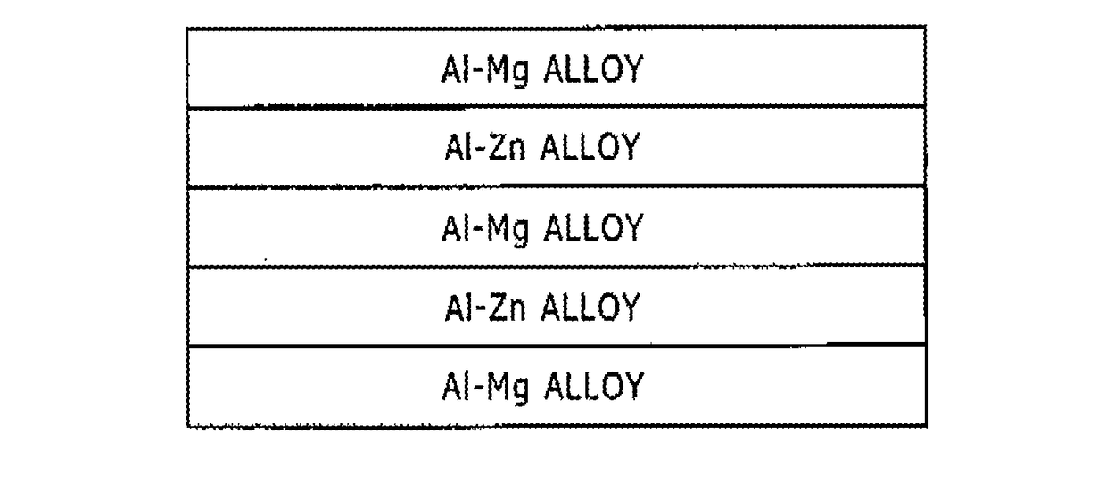 Aluminum-alloy-clad plate and aluminum-alloy-clad structural member