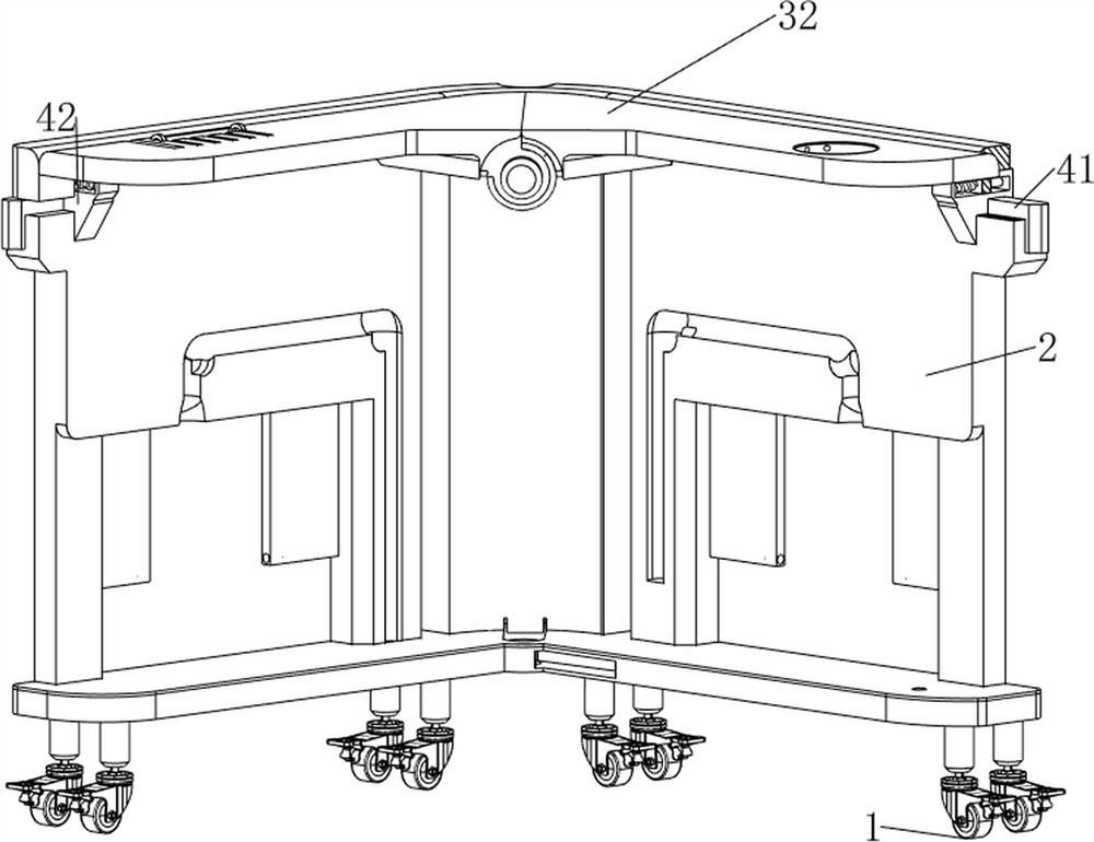 Foldable office table convenient to transport