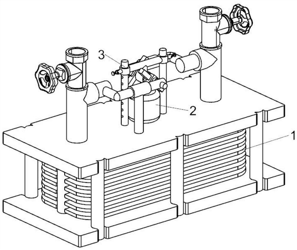 A heat exchanger temperature control device