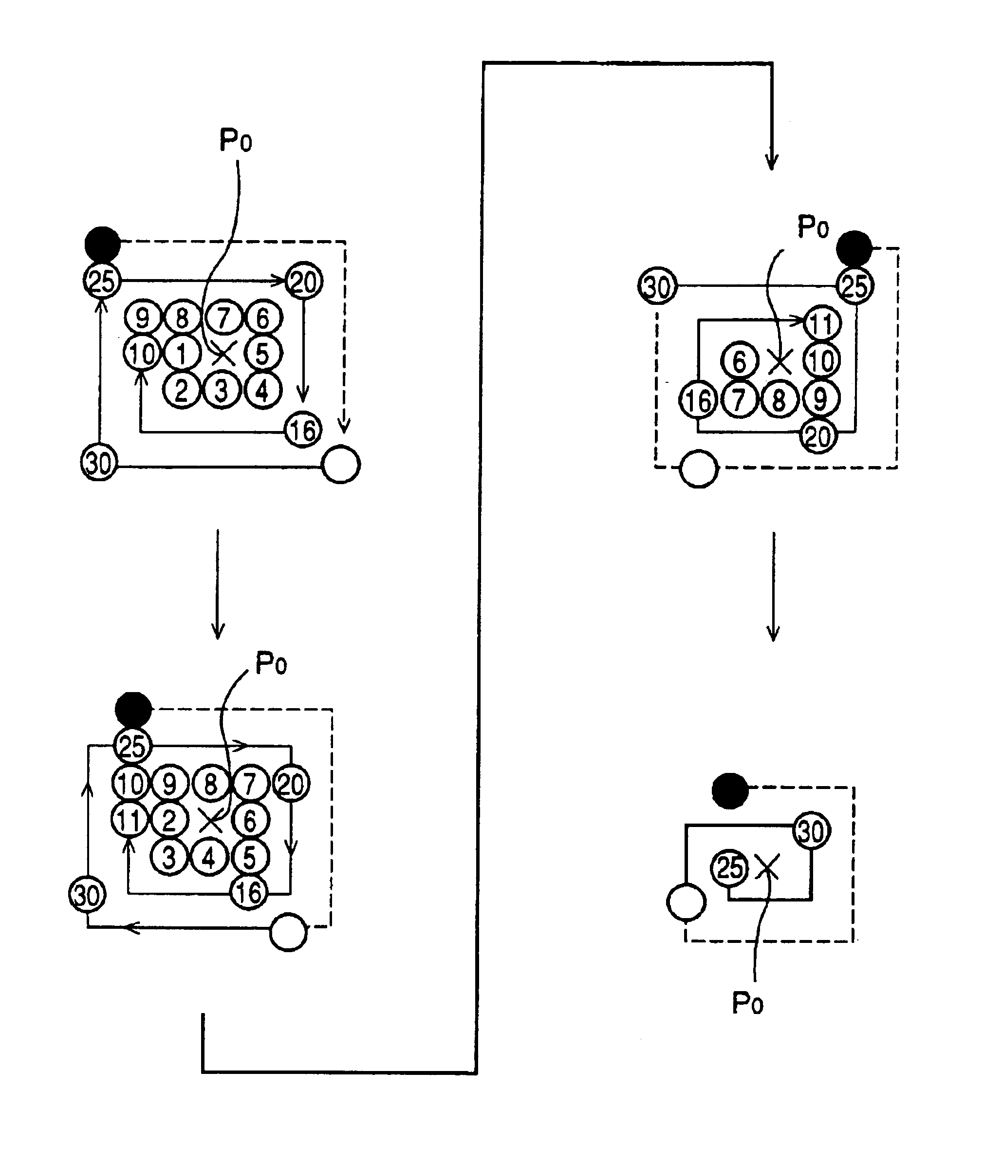 Display control system causing image on display screen to disappear and reappear in a friendly manner to user
