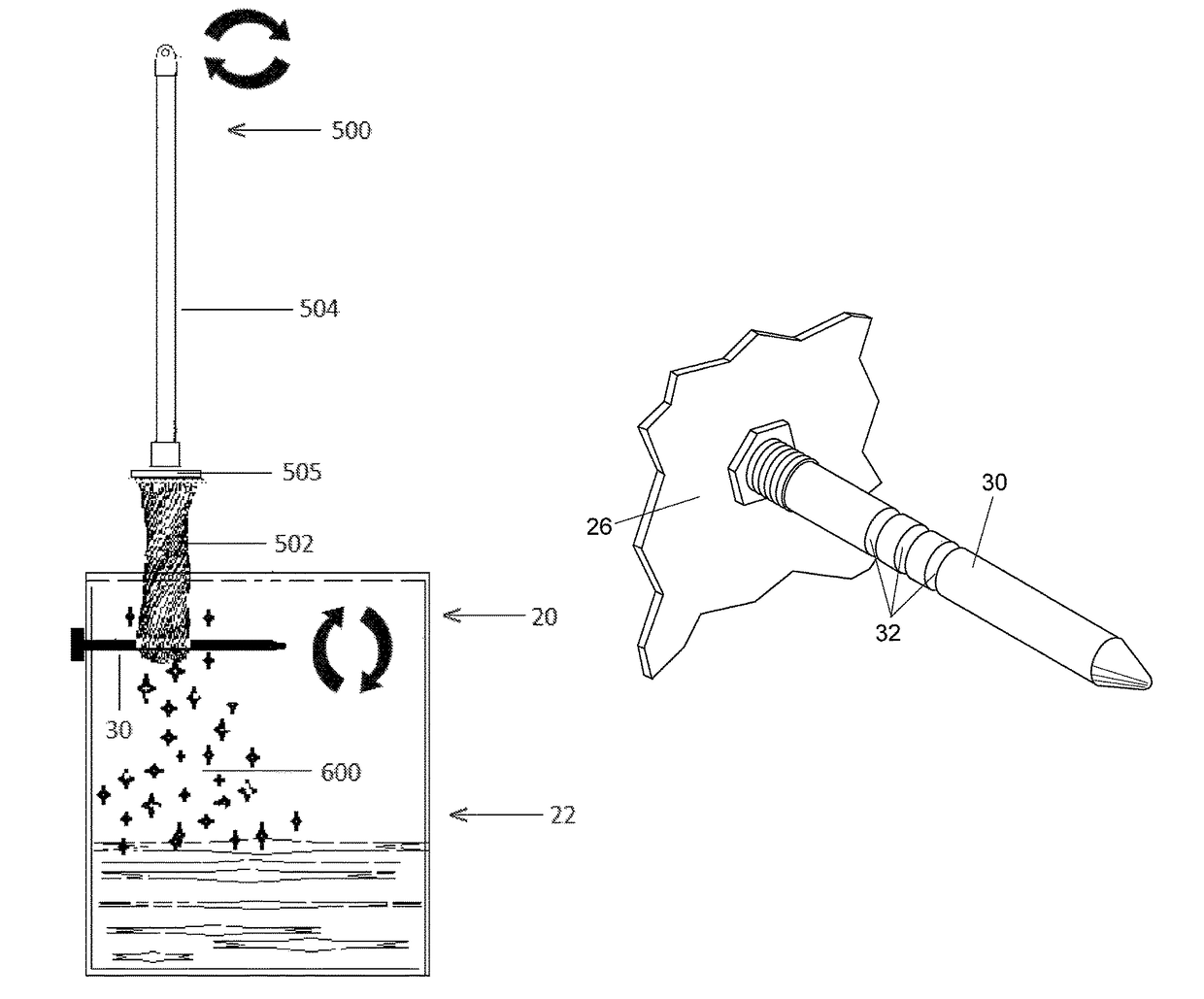 Device for wringing a mop and method of use