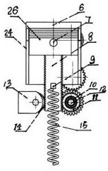 Three-stroke piston pulse internal combustion engine