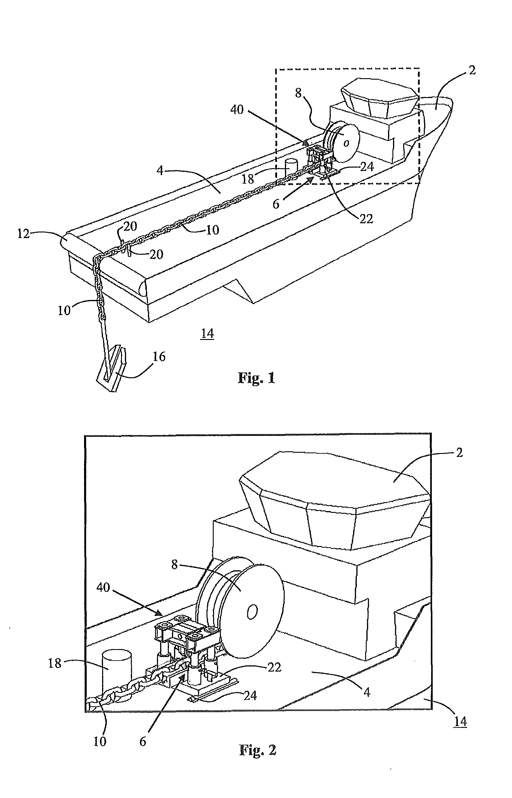 Cutting Device, Method and Use for Cutting of a Line Extending from a Floating Vessel