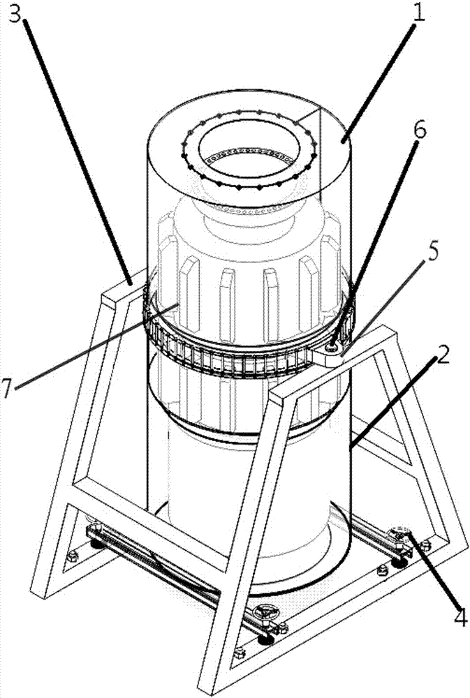 Test bed power test unit for tidal current power generating set