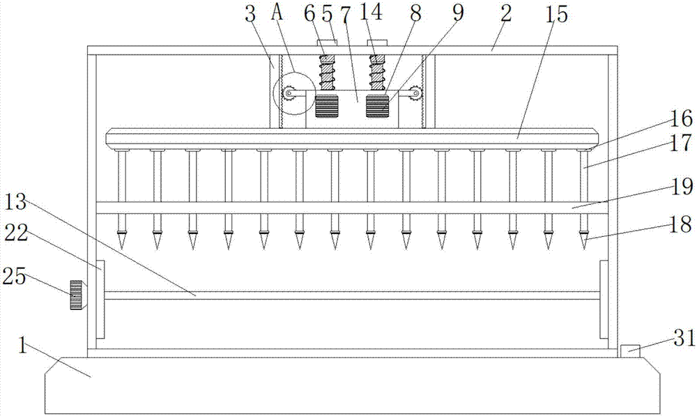 Stable-type needle machine for spinning