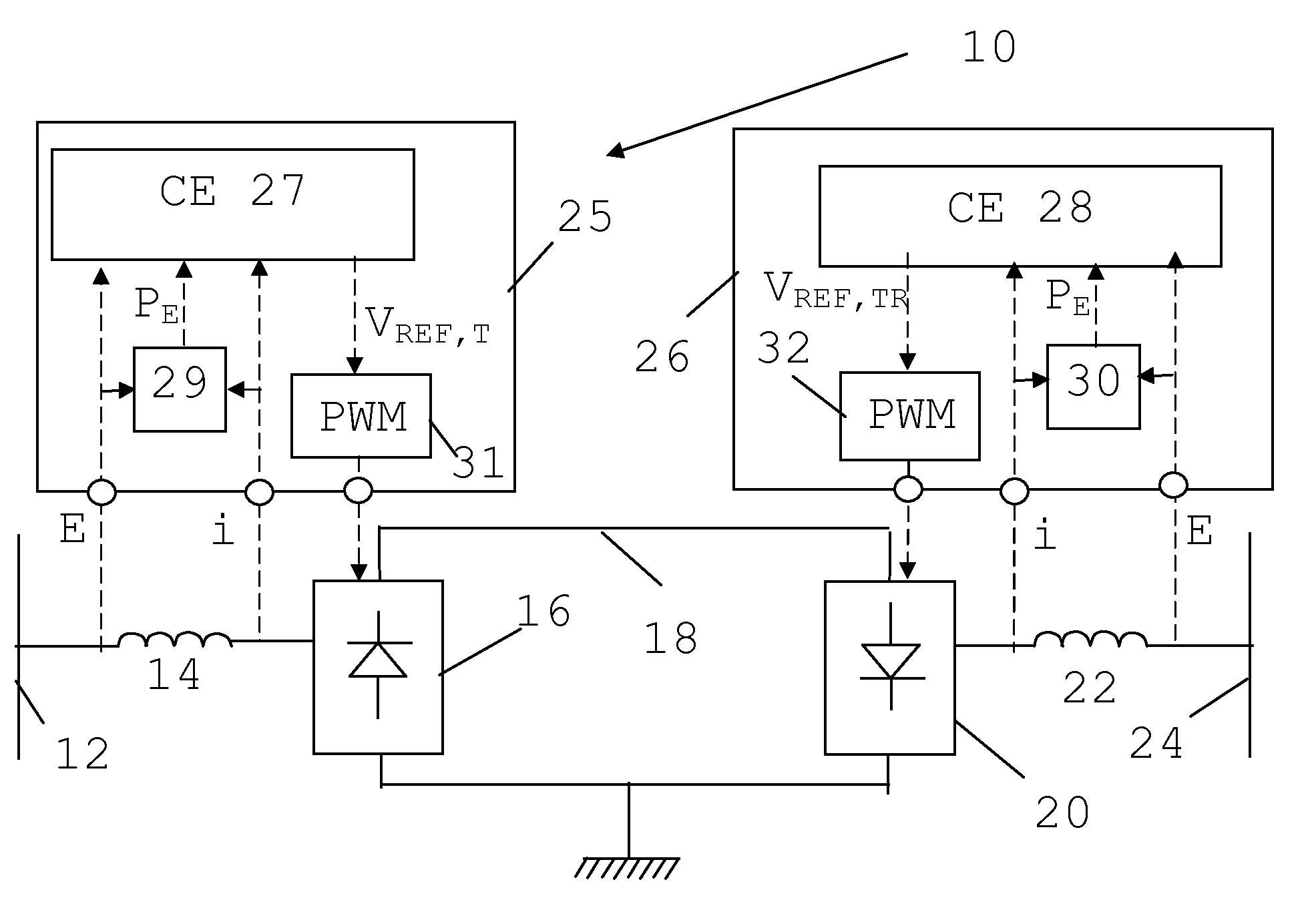 Control of a voltage source converter using synchronous machine emulation