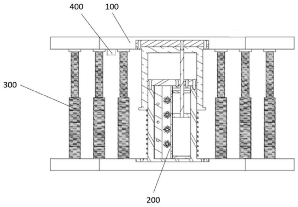 Intelligent hydraulic vibration reduction electromagnetic energy storage device