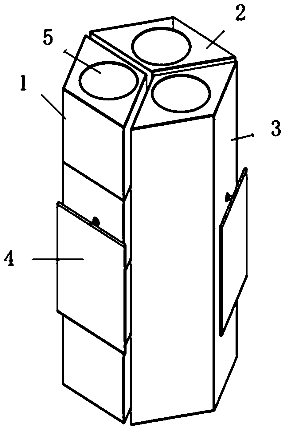 Foldable separated satellite platform and assembling and use method thereof