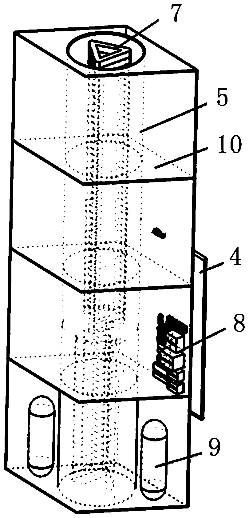 Foldable separated satellite platform and assembling and use method thereof