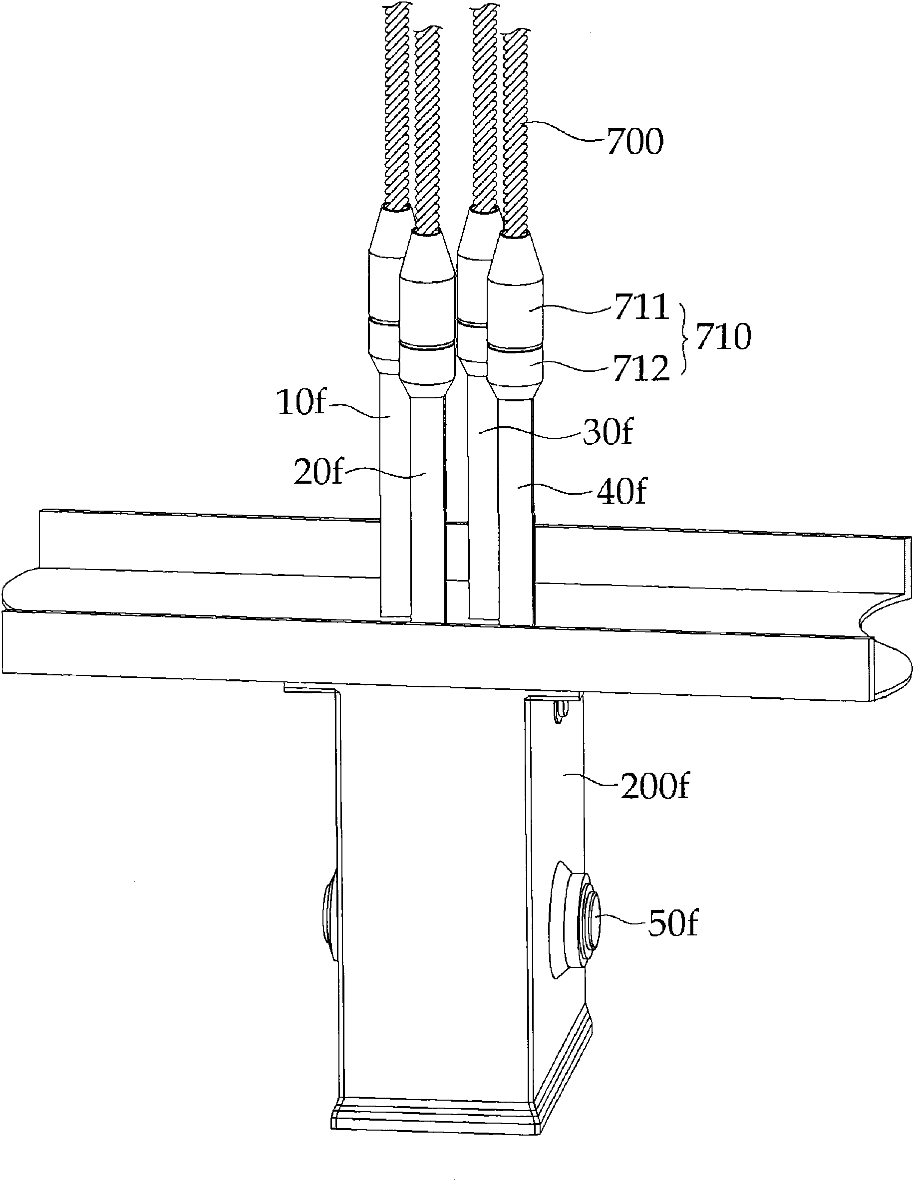 Apparatus for equalizing the tensions among elevator wire ropes